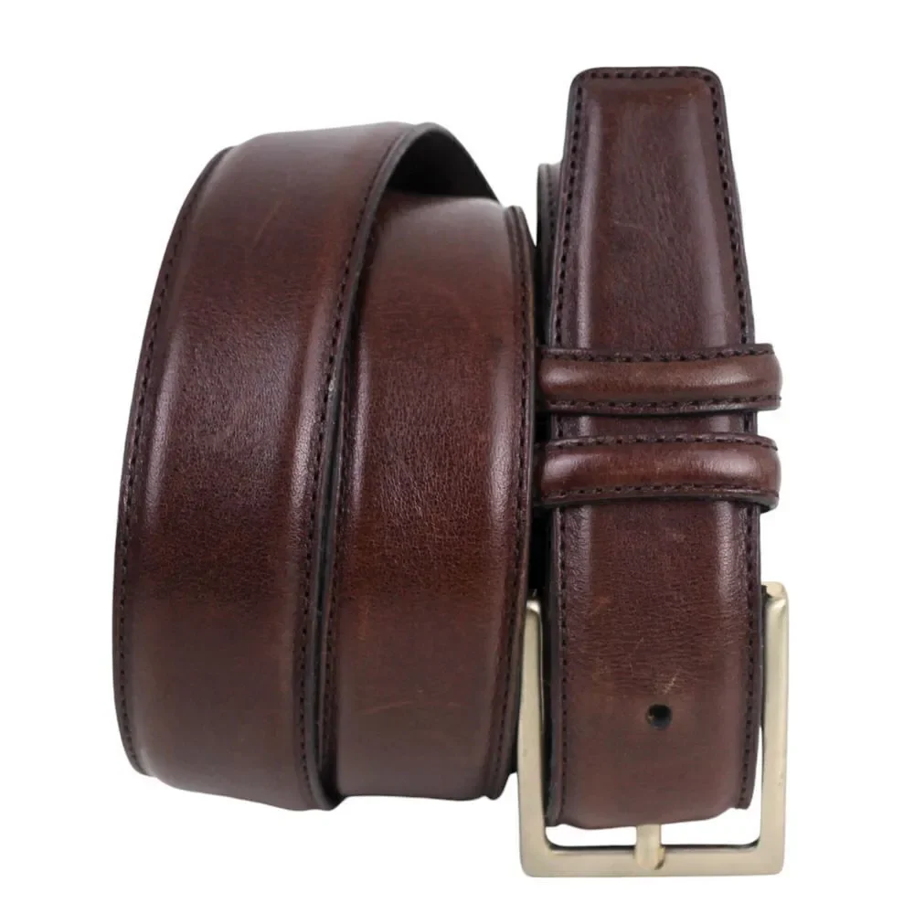 Men's Warehous BROWN GENUINE LEATHER 1 1/4